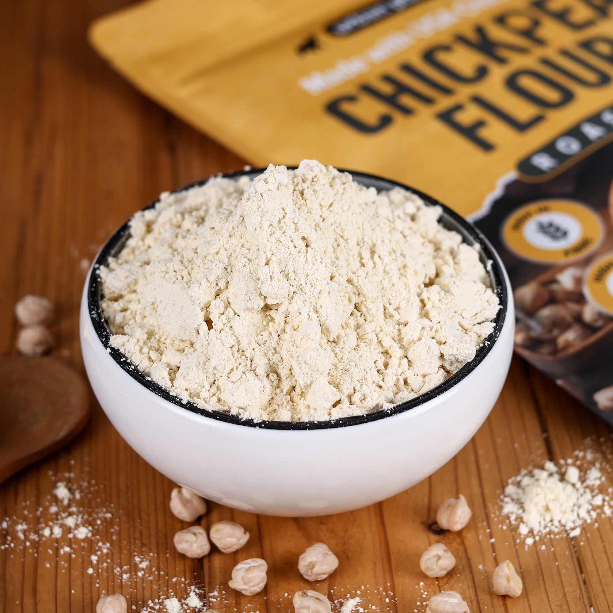 USA Roasted Chickpeas Flour, 1Kg (Besan, High in Fiber & Protein, Ideal for Baking, Gluten-free) - Image 5