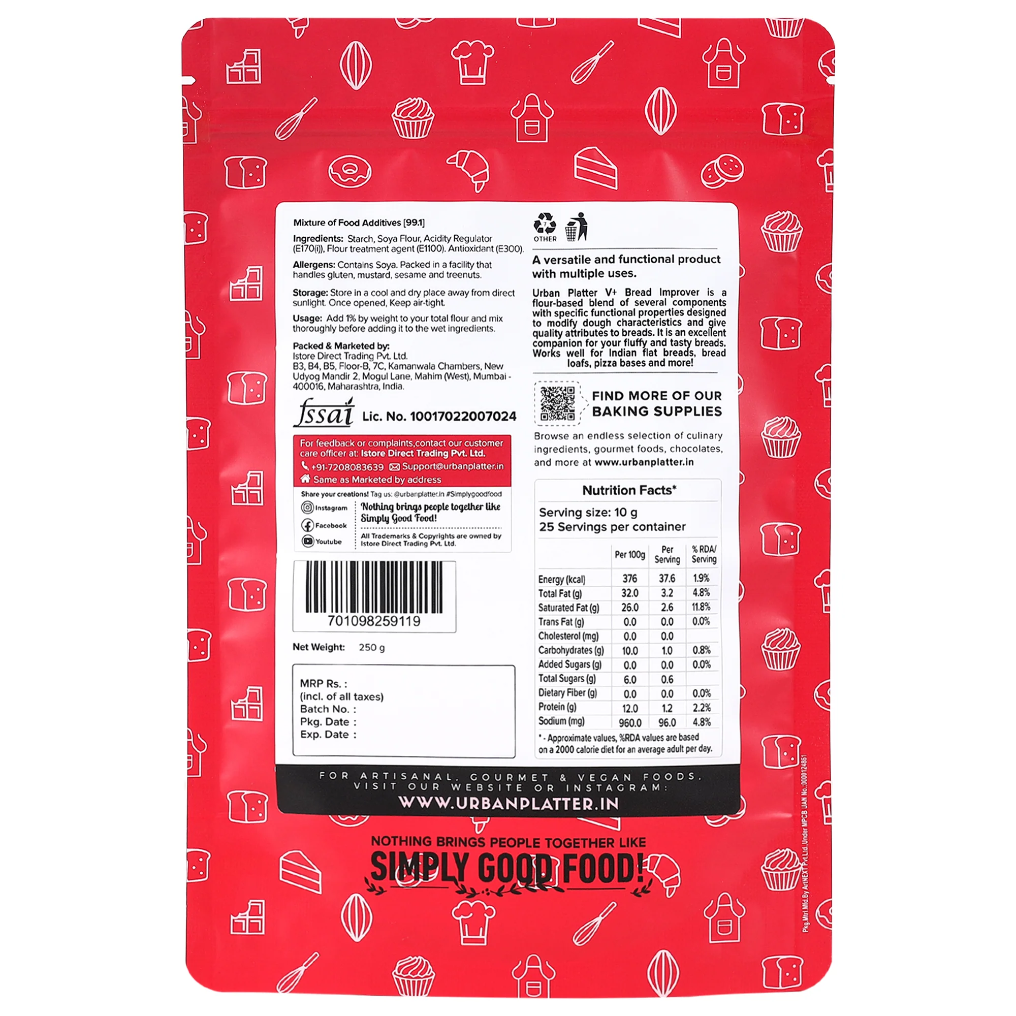 V+ Bread Improver, 250g - Image 2