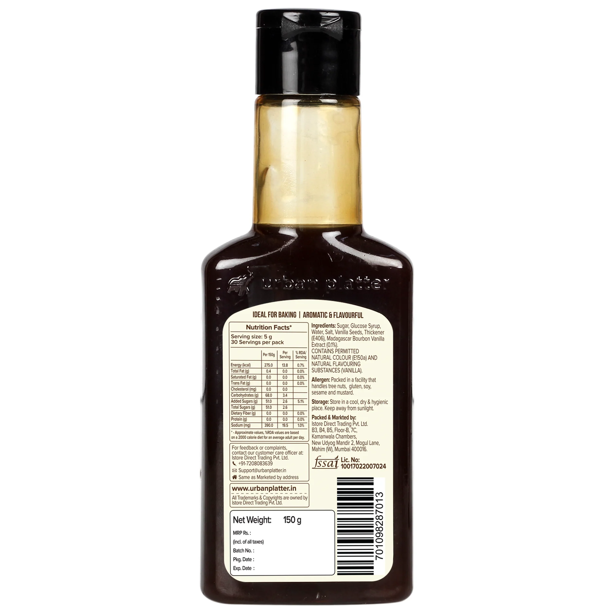 Vanilla Extract, 150g (Ideal for Baking | Madagascar Bourbon Vanilla Extract | Alcohol-Free) - Image 2