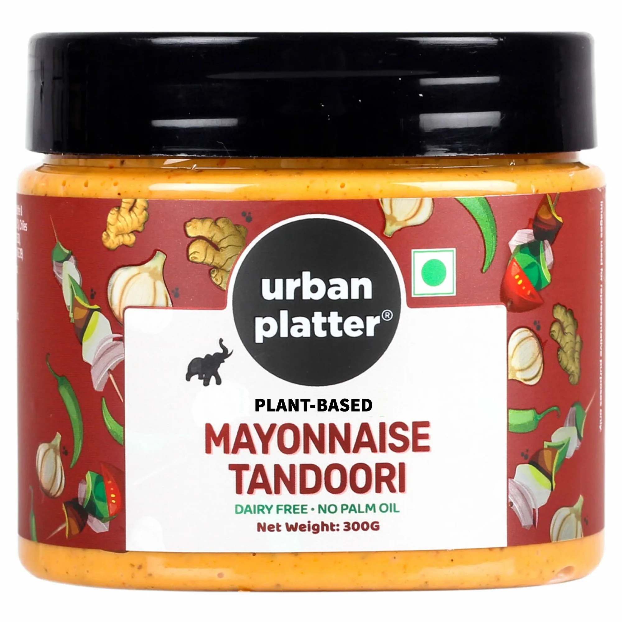Tandoori Mayo, 300g [Dairy-free Mayonnaise, No Palm Oil, No Trans-fat]