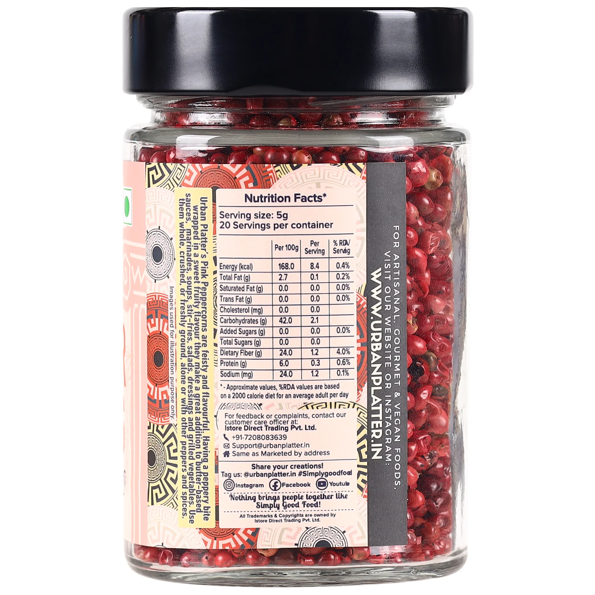Whole Pink Peppercorns, 100g (Mild & Aromatic Pepper | Subtle Fruity Notes | Ideal for Salads & Finishing Dishes) - Image 3