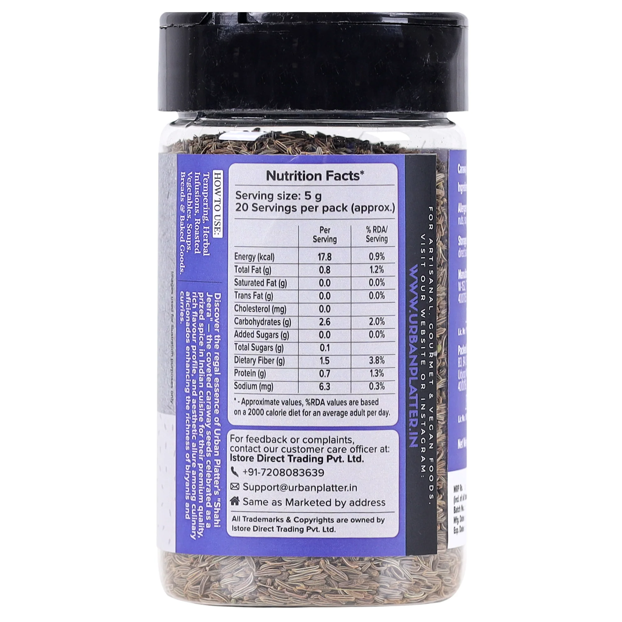 Whole Shahi Jeera, 100g (Shahi Jeera | Whole spices | Caraway seeds | Indian Khada Masala) - Image 3