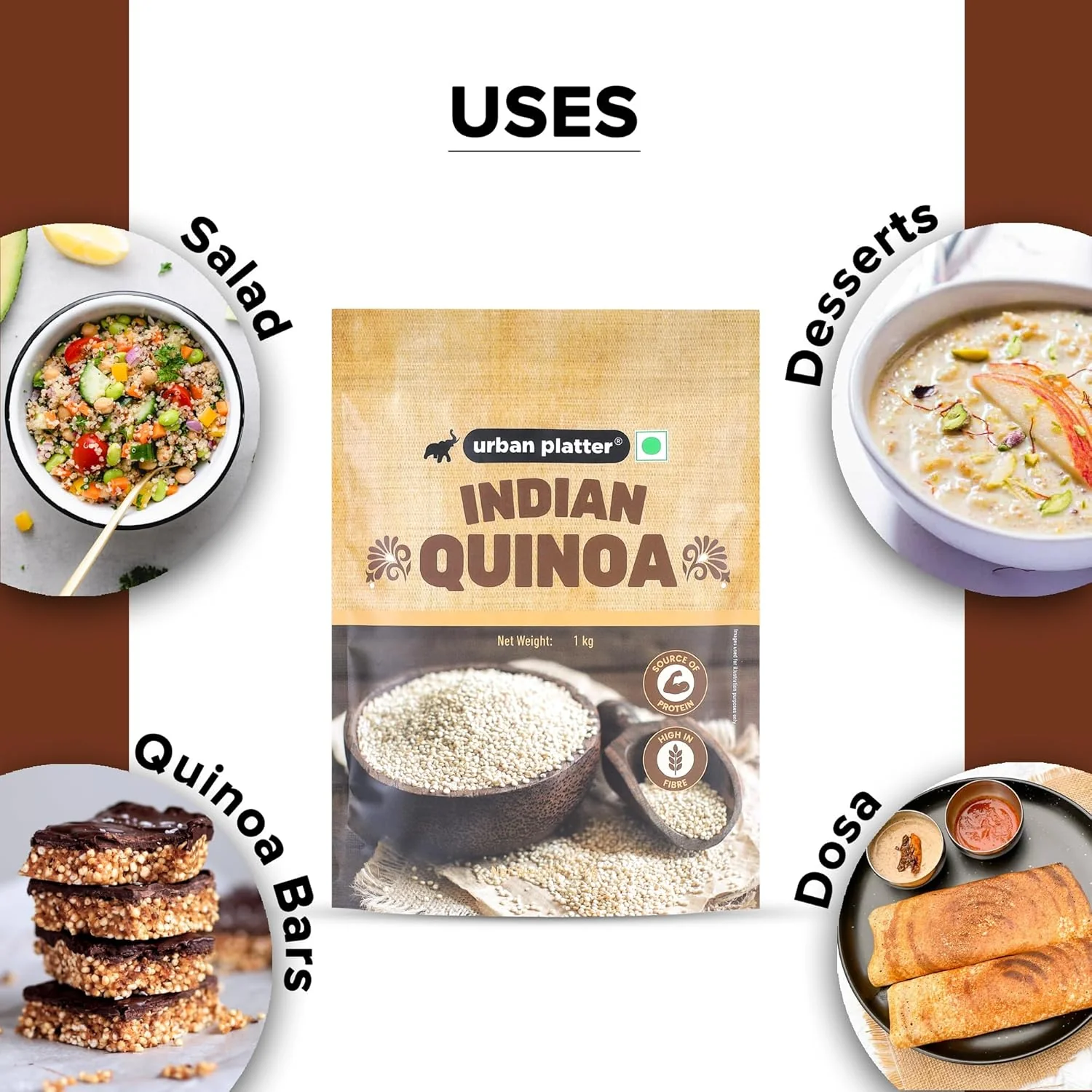 Whole White Indian Quinoa Grain, 1Kg - Image 6