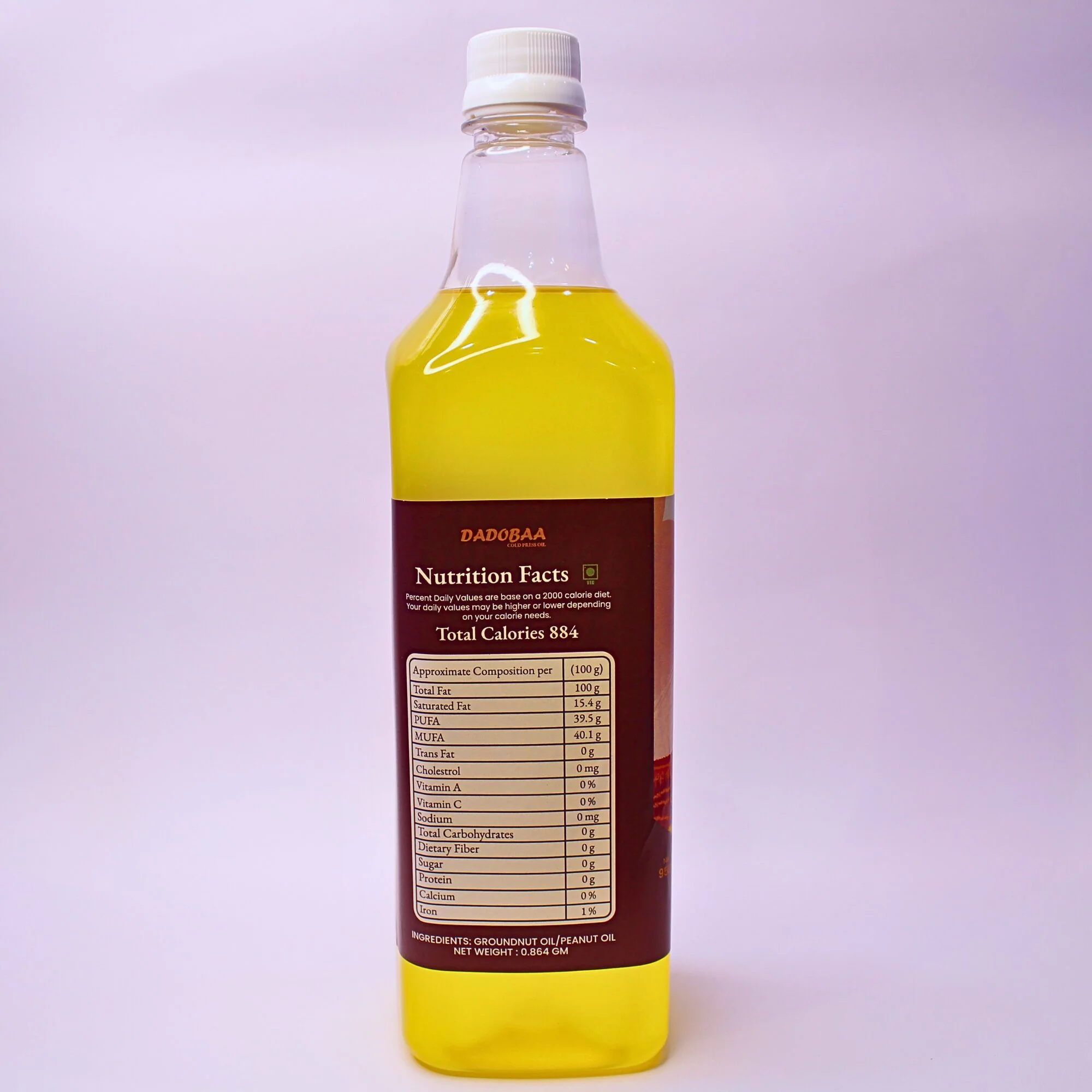 Wood Pressed Groundnut Oil, 950 ml - Image 3