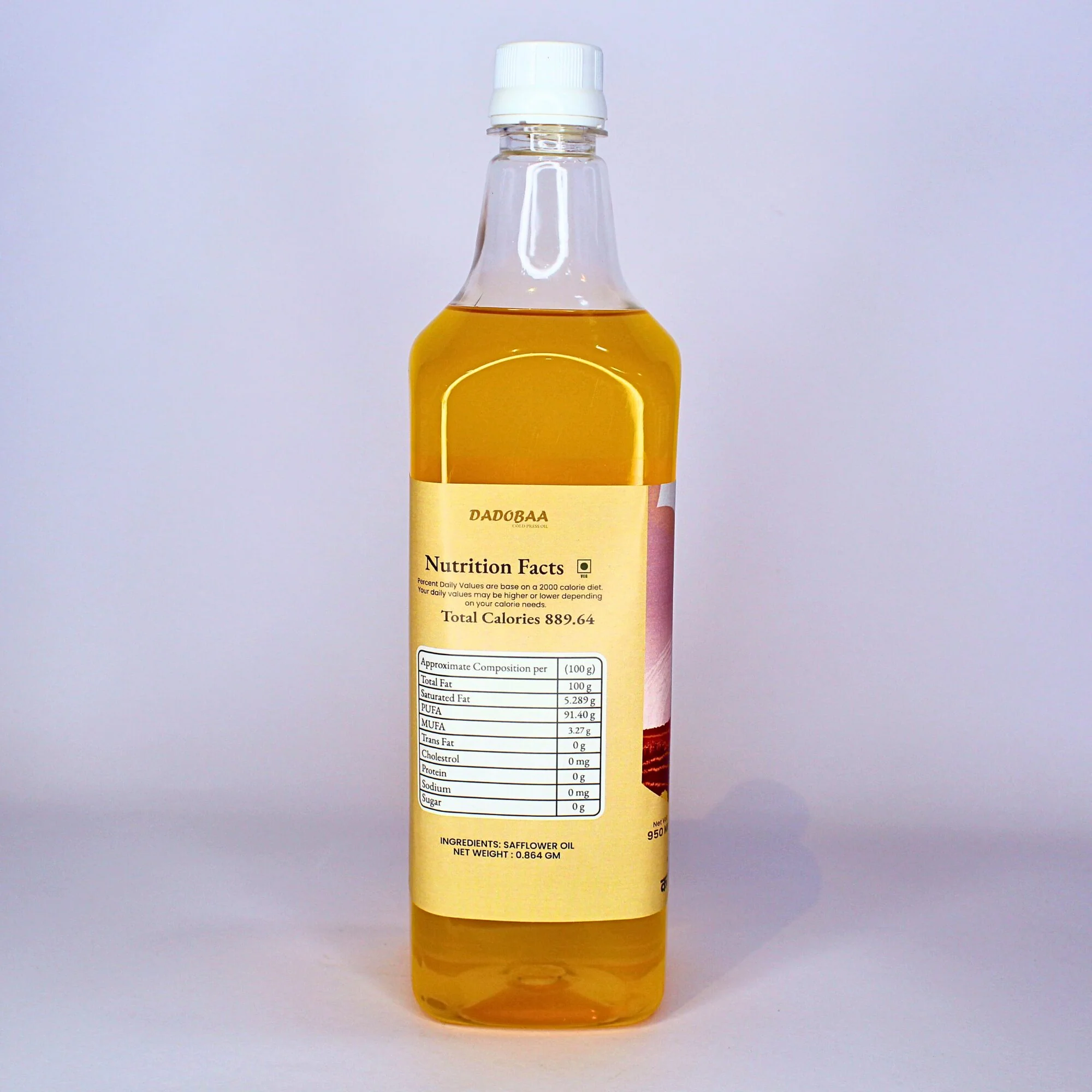 Wood Pressed Safflower Oil, 950 ml - Image 2