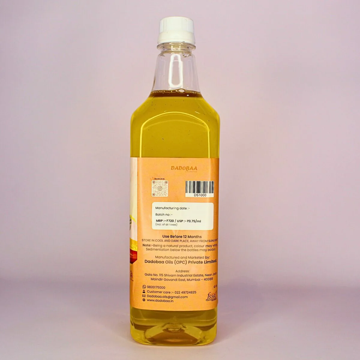 Wood Pressed White Sesame Oil, 950ml - Image 2