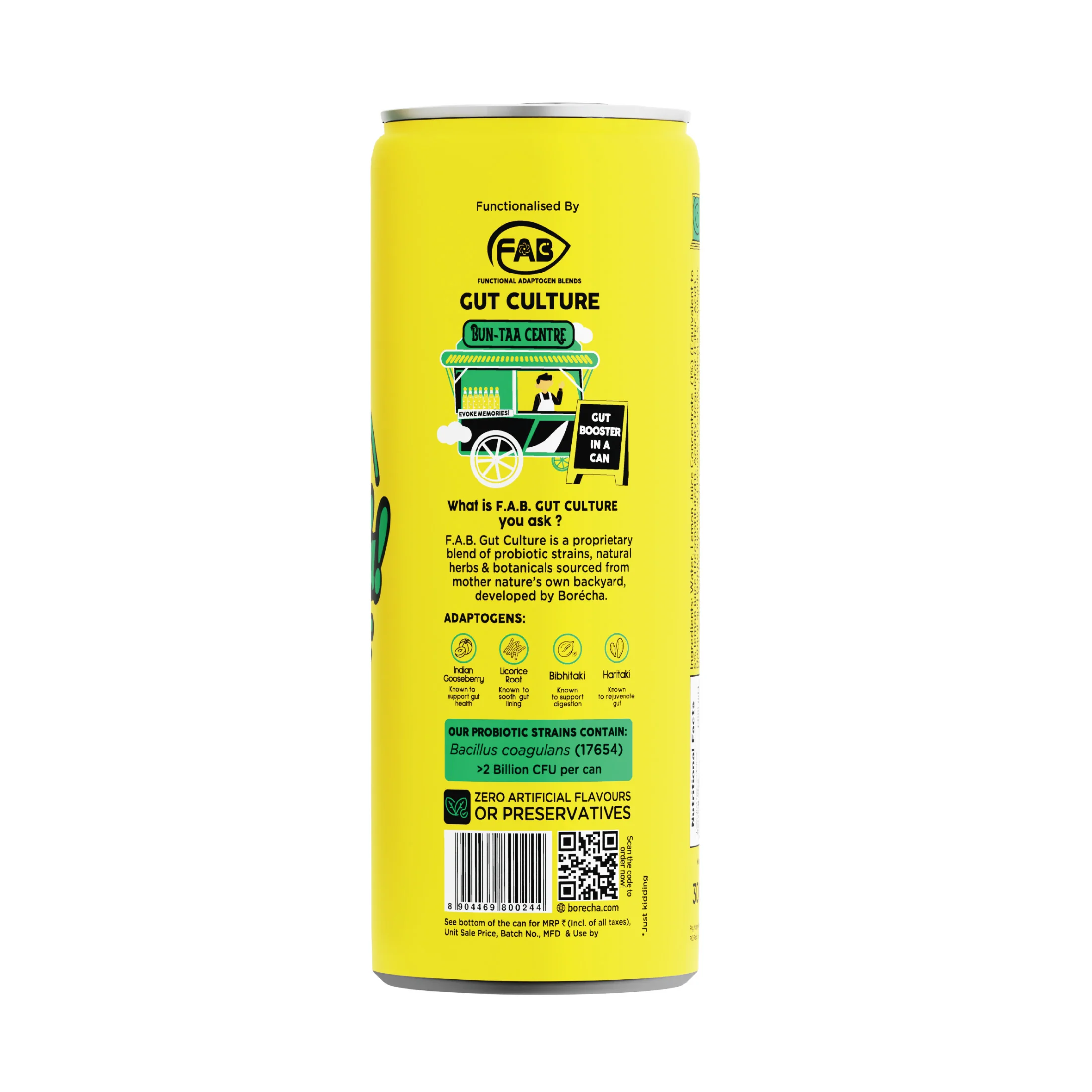 Zero Sugar Probiotic Basil Shikanji Bun-taa! Series, 300ml - Image 2